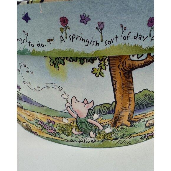 Disney Classic Winnie the Pooh Tigger Hat Storage Box Circle 15” A Springish day - Picture 6 of 13